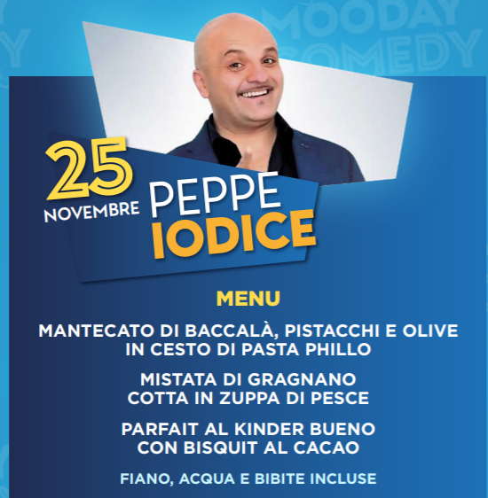 Cena + spettacolo PEPPE IODICE ( Angri Salerno )