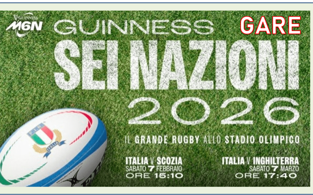 Sei Nazioni di Rugby 2026 – Italia vs Scozia | Italia vs Inghilterra